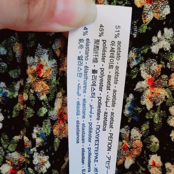 Zara Floral Midi with Knitted Sweater Neckline - Picture 8 of 8